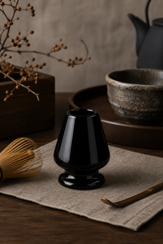 Mino keramikos chasen stovas „Black“