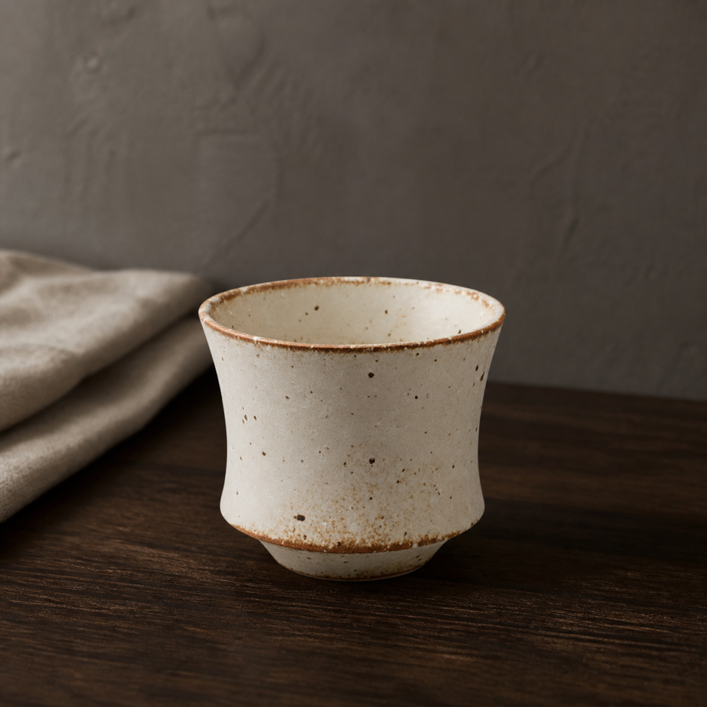 Mino keramikos arbatos puodelis „Sashiko“