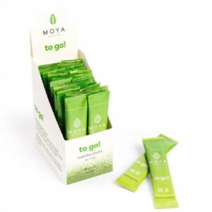 Moya BIO matcha „To Go“ pakeliuose